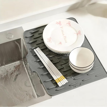 Baby Bottle Drying Rack, Silicone Drying Mat - Multifunctional Kitchen Drying Rack