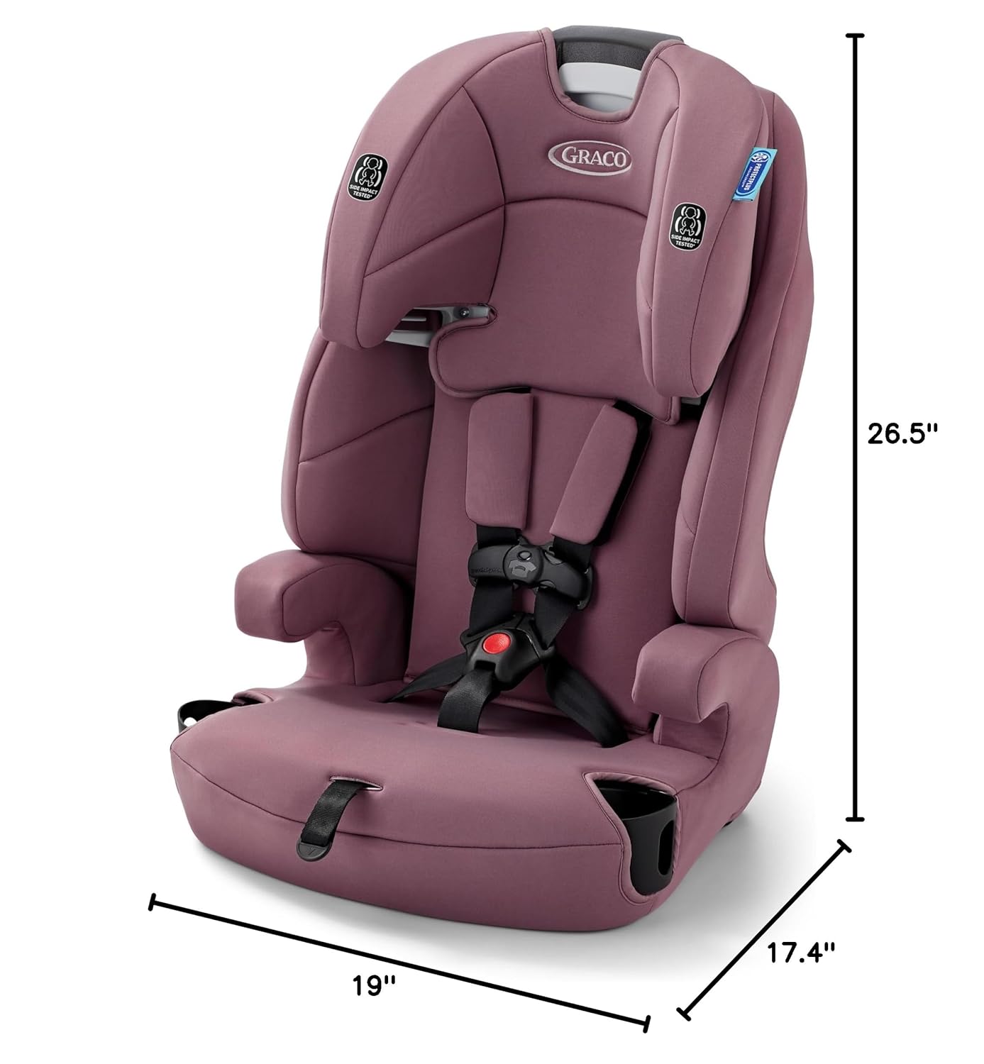 Graco® Tranzitions 3-in-1 Harness Booster Car Seat, Forward Facing Car Seat, Highback, to Backless Booster, Eloise