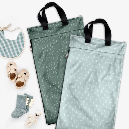 Mama Koala 2 Pack Waterproof Wet Dry Bags,with 2 Pack Hanging Wet Dry Bags