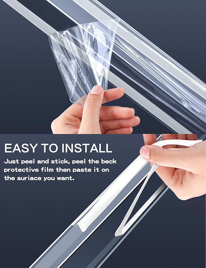 Clear Corner Protectors – Self-Adhesive Baby Proofing Safety Bumpers for Walls, Furniture, Cabinets & Desks – Freely Spliced to Meet Your Needs(12PCS, 2.5x60.96cm/1.0x24in)