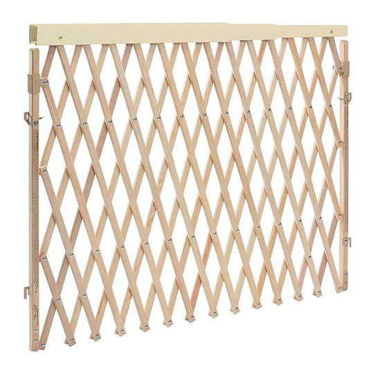 Evenflo Expansion Walk-Thru Room Divider Baby Gate (Natural Wood)