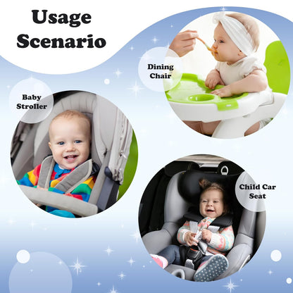 Babenest Car Seat Potty Protector Cover -Waterproof Carseat Training Liner for Baby &Toddler Shower Gift, Dry Piddle Pee Pad with Fun Designs for Strollers & Infant Car Seats (2pcs Pink)