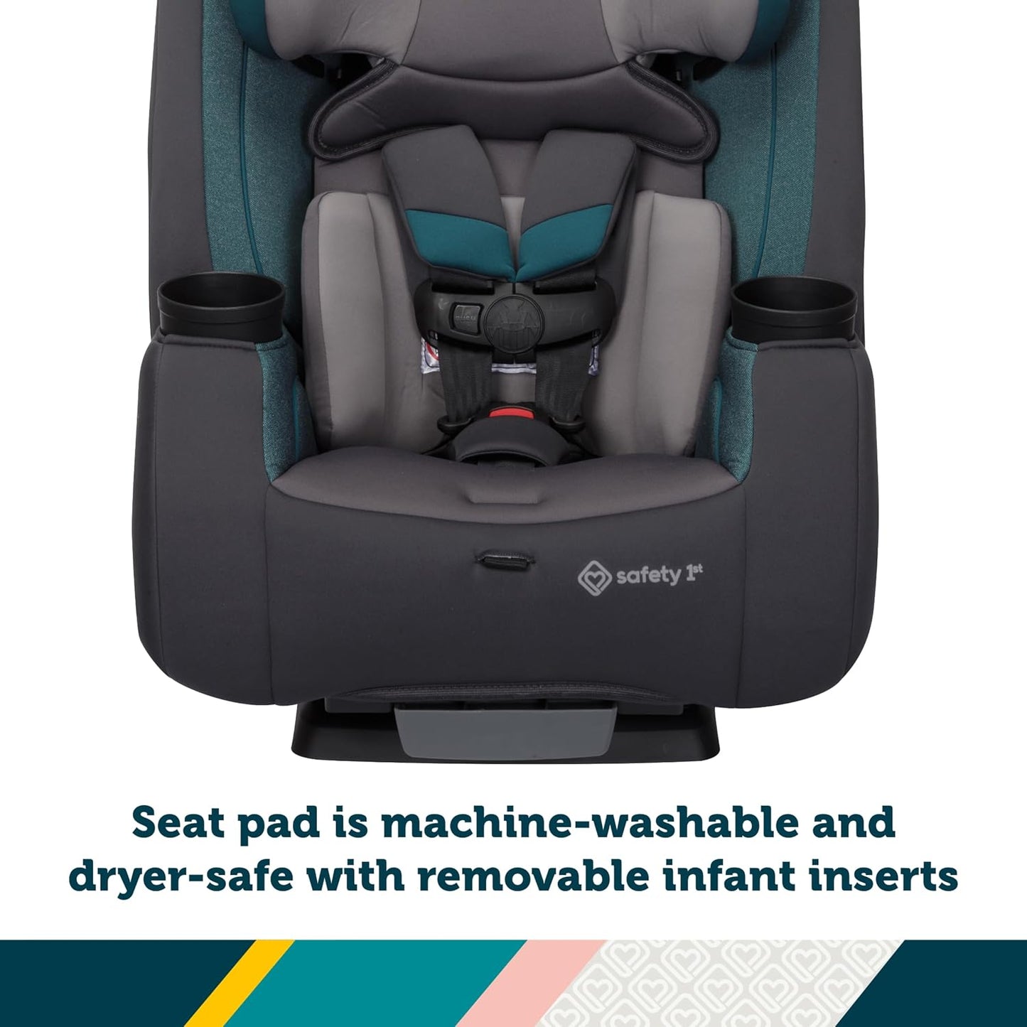 Safety 1st Convertible Car Seat, Convert from Rear to Forward Facing and Belt-Positioning Booster, High Street, From Birth to Age 10, TriMate