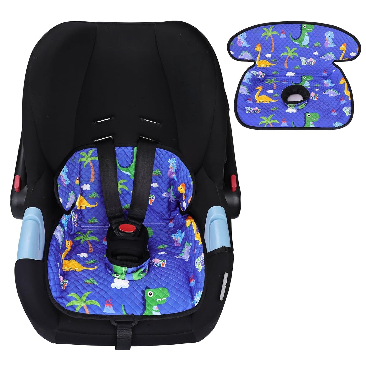 Piddle Pad Car Seat Liner, Waterproof Soft Car Seat Protector for Potty Training, Travel-Friendly Baby Toddler Carseat Cover, Machine Washable Liner for Spills, Potty Accidents (Blue, 2PC)