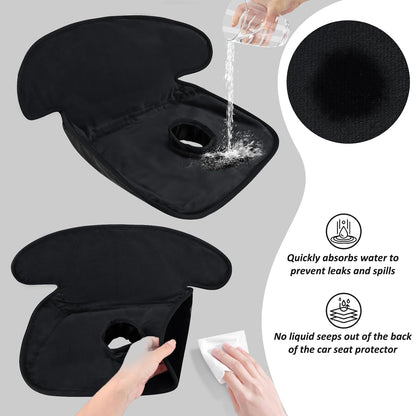 INFANZIA Dry Seat, Car Seat Protector Waterproof Carseat Liner Potty Training Toddlers, Baby and Infants, Piddle Pad for Carseats Strollers (Grey, 1 Pack