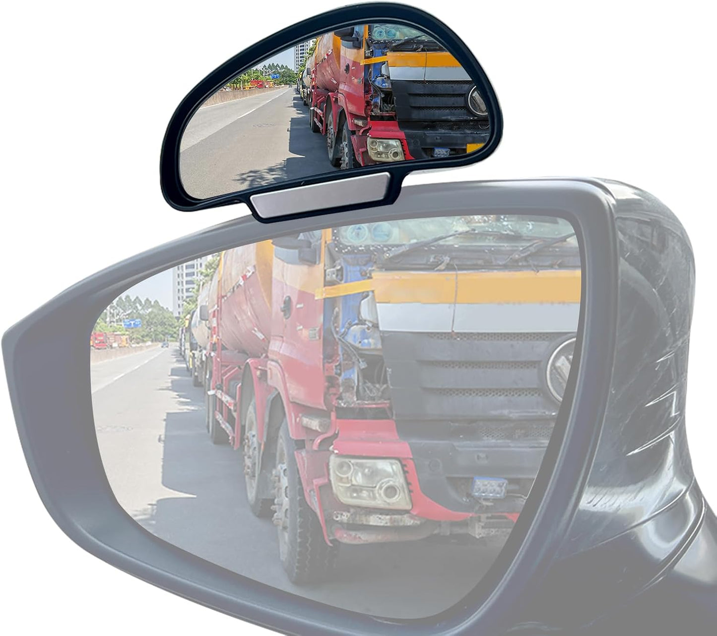 Blind Spot Mirror Adjustable 360 Degree Car Side Mirror, HD Glass Rear View Exterior Accessories Frame Thickness Less than 5MM for Car SUV (long-armed Right)