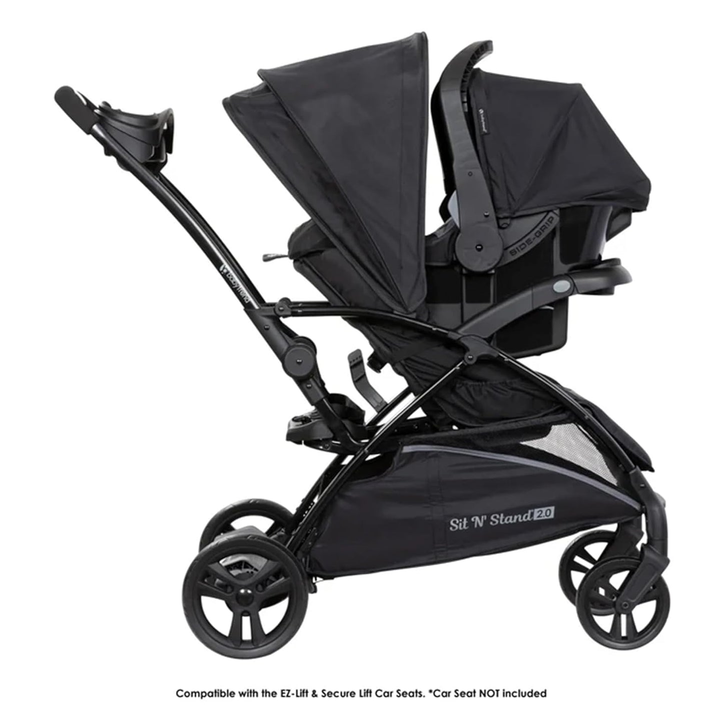 Baby Trend Sit N' Stand® Double 2.0 Stroller, Dash Black
