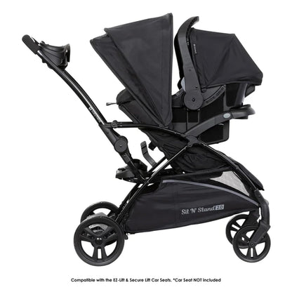 Baby Trend Sit N' Stand® Double 2.0 Stroller, Dash Black