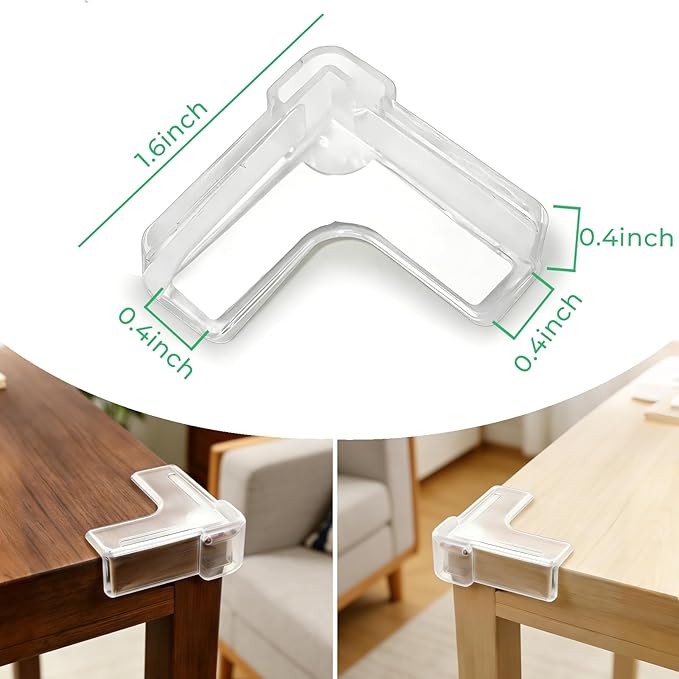 Corner Protectors for Baby(L Shape) 12 Pack Corner Protector for Furniture & Table Edges Furniture & Sharp Corners