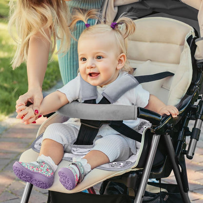 COOLBEBE Car Seat Protector for Potty Training, 2 Pack Dry Waterproof Car Seat Liner Toilet Training & Strap Covers Set for Baby Infant Toddler, Piddle Pads Cover Pad for Strollers, Carseat (Black)