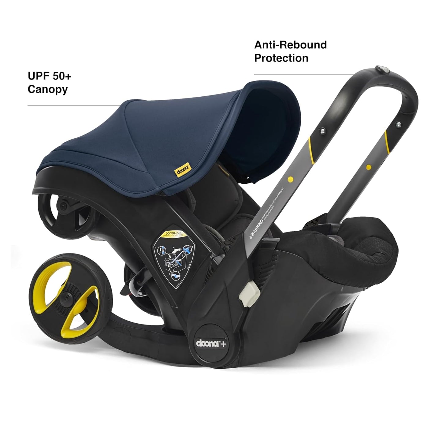 Doona Car Seat & Stroller, Nitro Black - All-in-One Travel System