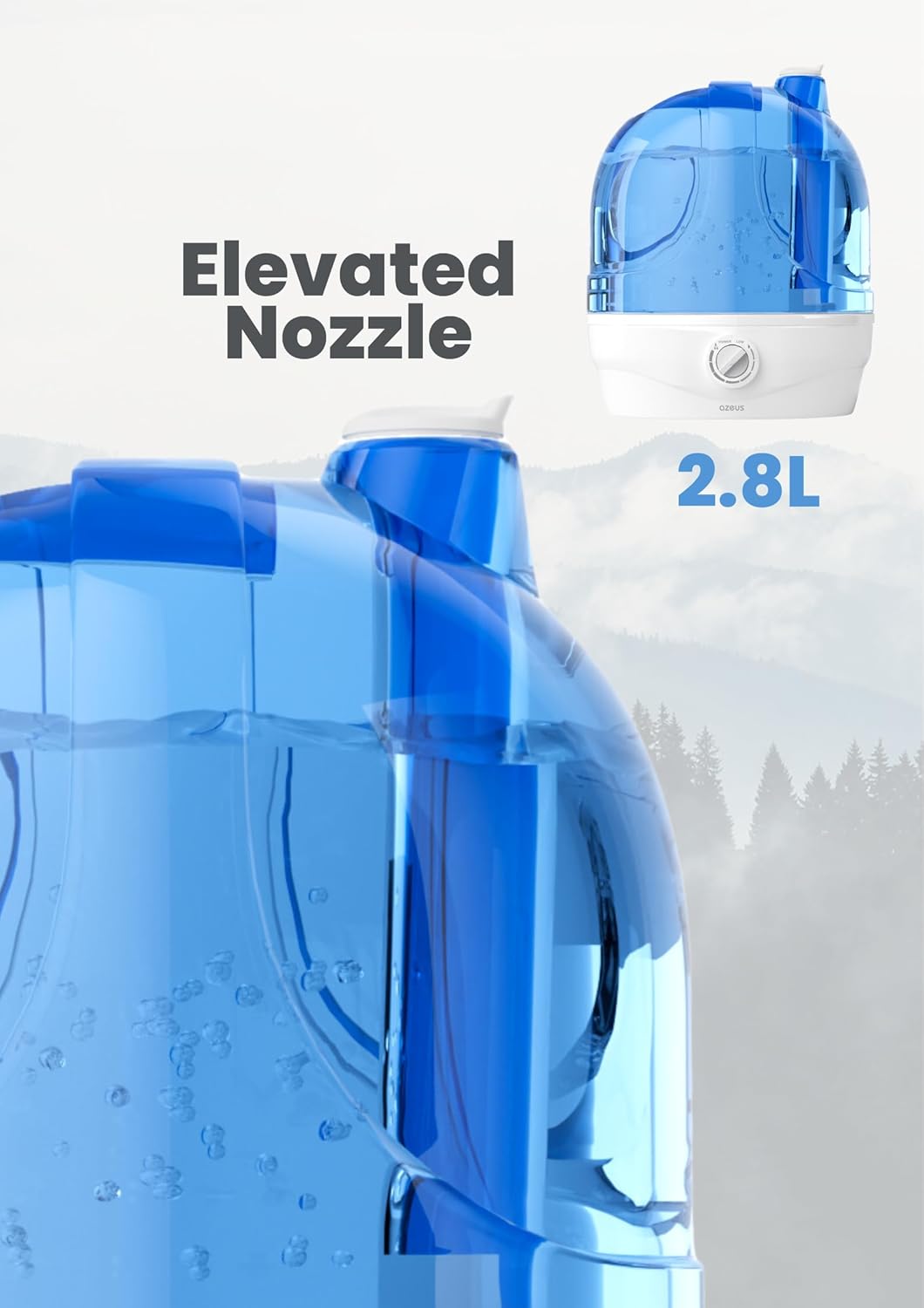 AZEUS Updated Humidifier Series (2.8 L)