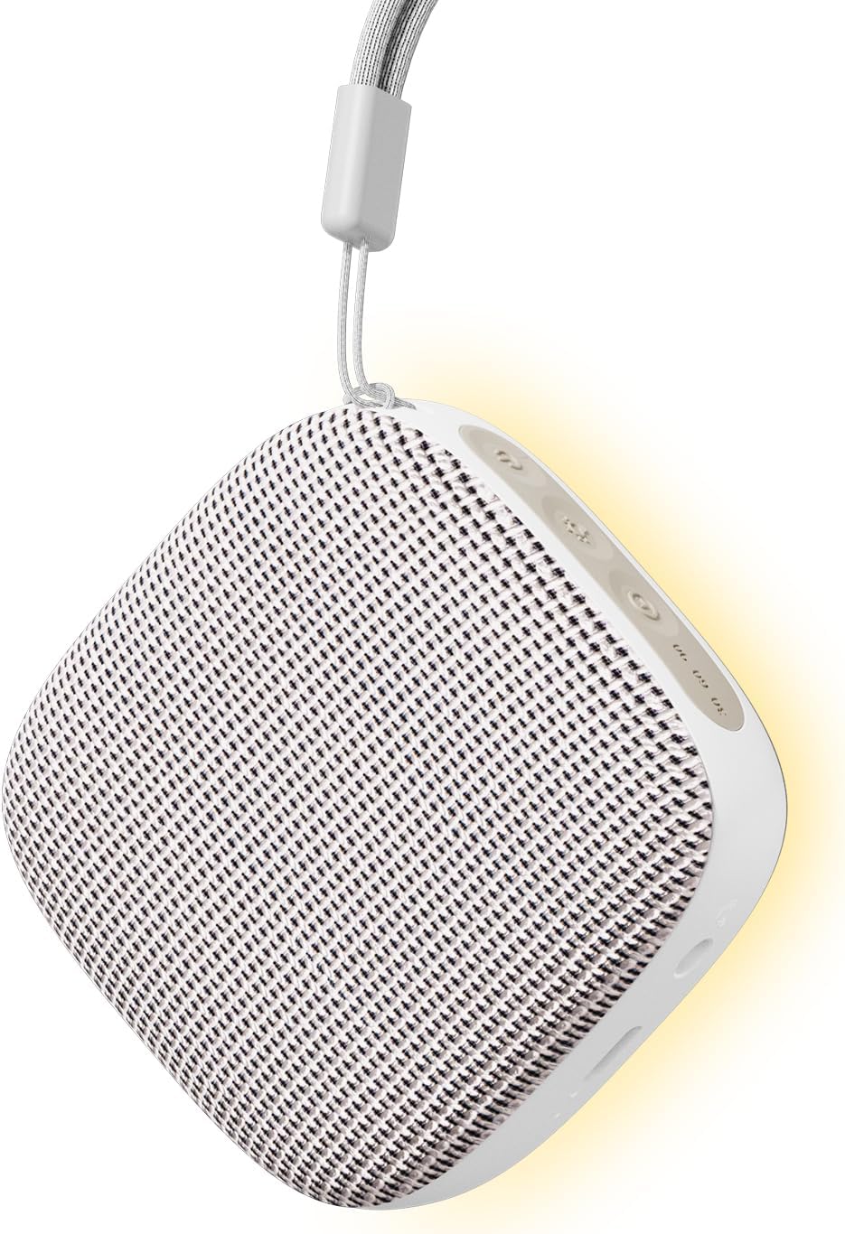 Portable Sound Machine for Travel, White Noise Sound Machine for Sleeping, 52-Hour Lasting Mini Noise Machine with 21 Quality Non-looping Sounds, Headphone Jack, Memory, Timer for Adults,Hotel (White)