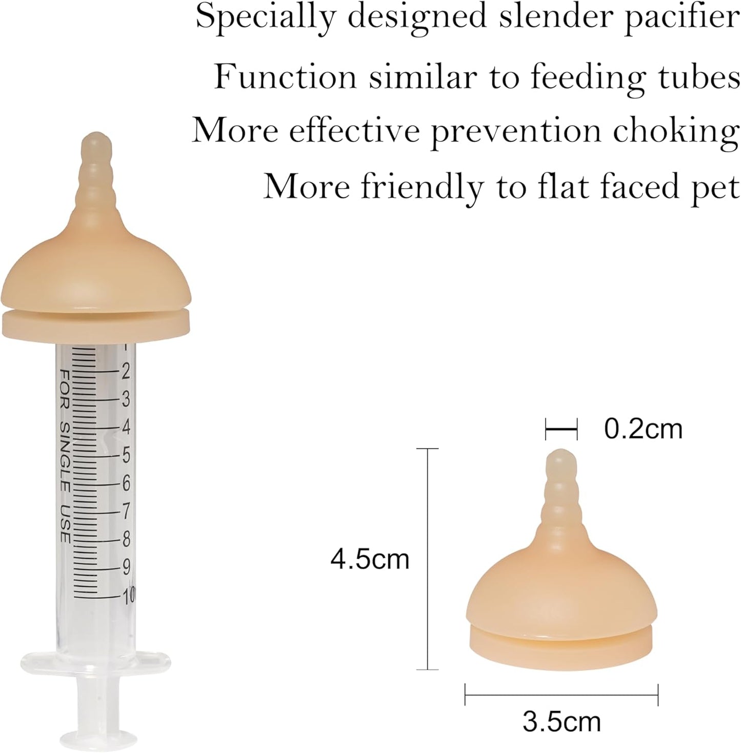 Doggiema Puppy Bottles,Silicone Feeding Nipple and Syringes for All Breed of Puppies and Other Animals Dongdong pet