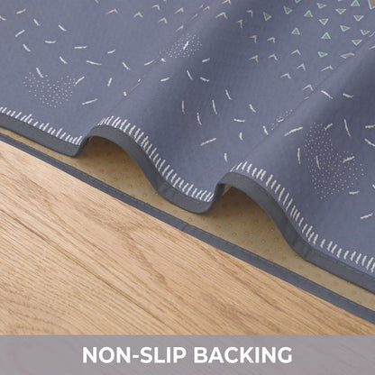 Splat Mat for Under High Chair/Arts/Crafts, Waterproof and Anti-Slip Splash Mat Floor Protector, Washable Highchair Floor Mat, 51 Inch Reusable Messy Mat and Baby Feeding Table Cloth