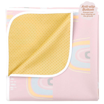 Splat Mat for Under High Chair/Arts/Crafts by CLCROBD, 51" Baby Anti-Slip Food Splash and Spill Mat for Eating Mess, Waterproof Floor Protector and Table Cloth