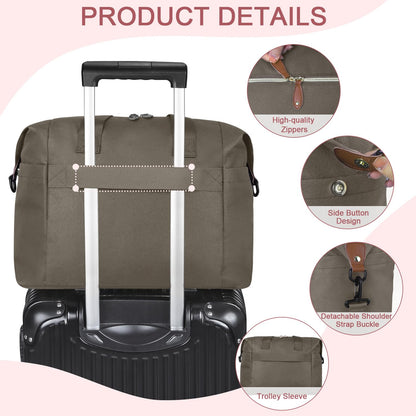 Pritent Diaper Bag Tote - Diaper Baby Bags with Pacifier Case, Shoulder Straps, Stroller Clips, Waterproof Large Mommy Maternity Travel Baby Bag for Mom and Dad, Green, Medium