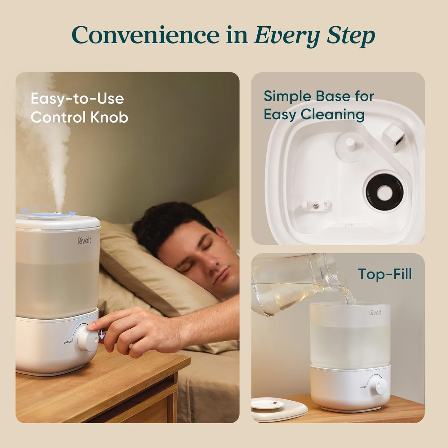 LEVOIT Dual 200S Smart Humidifiers for Bedroom, Top Fill, Customize Humidity for Home, Baby Nursery & Plants with Humidistat, Essential Oil Diffuser, Schedule, Timer, APP & Voice Control, 3L, Blue