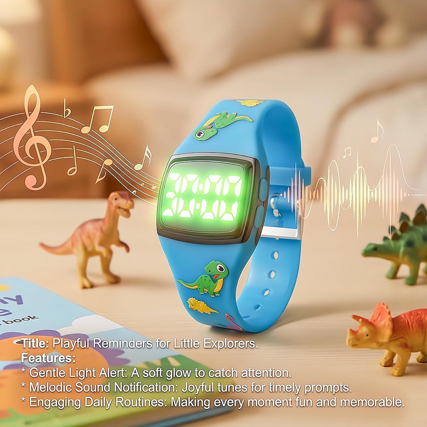 Potty Training Watch for Toddlers, Cute Apple-Shaped Design with 5 Timing Modes (30-180min), Music & Flash Reminders, Magnetic Charging, Compact Screen, Splash-Proof, Gifts for 3-7 Year Old Girls Boys