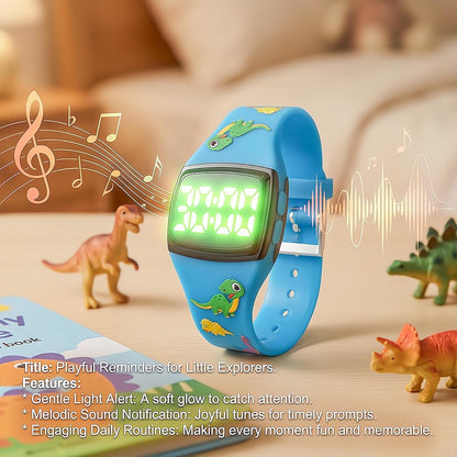 Potty Training Watch for Toddlers, Cute Apple-Shaped Design with 5 Timing Modes (30-180min), Music & Flash Reminders, Magnetic Charging, Compact Screen, Splash-Proof, Gifts for 3-7 Year Old Girls Boys