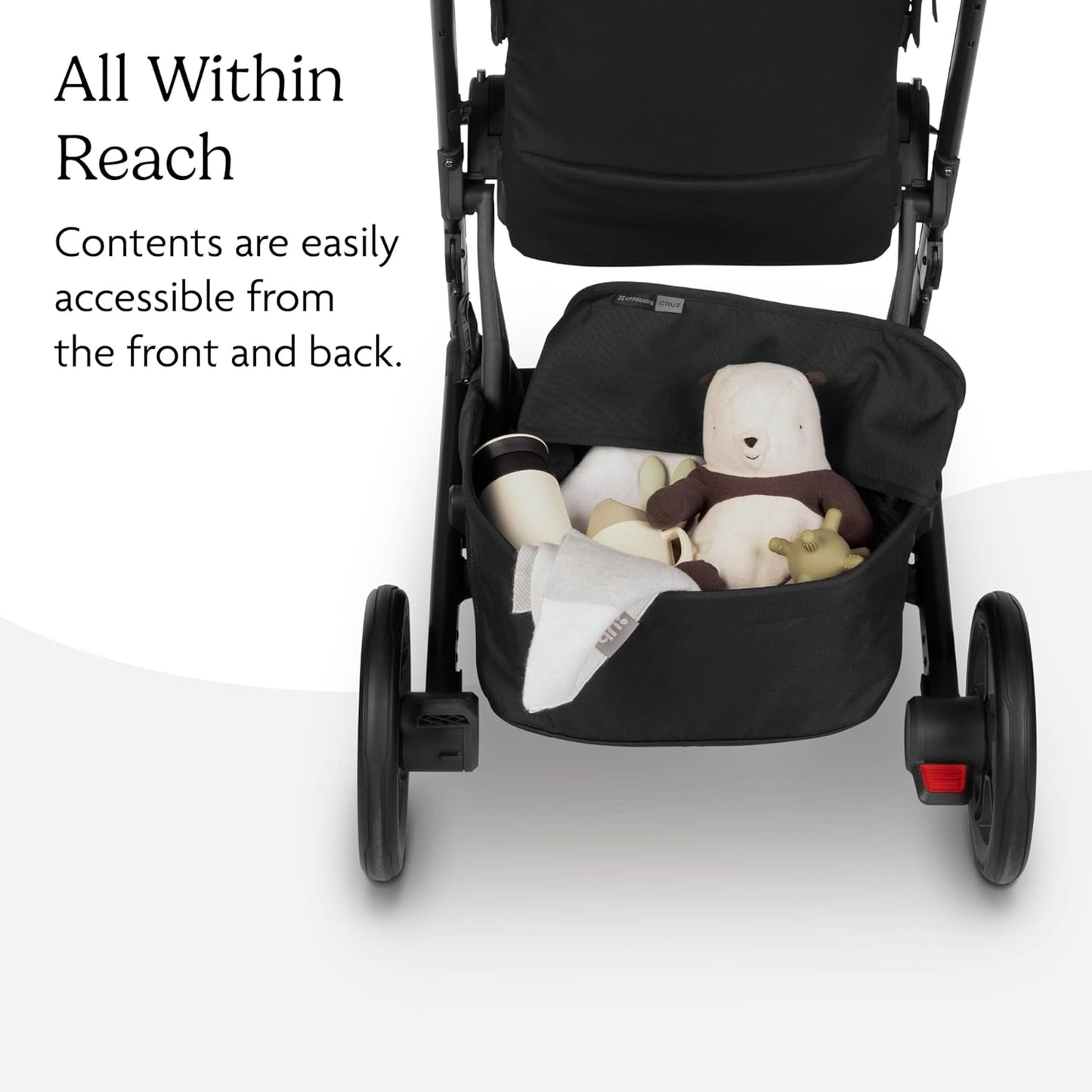 UPPAbaby Basket Cover for Cruz V2 and V3 Strollers - Water-Resistant - Protects and Conceals Belongings - Easy Attachment and Access