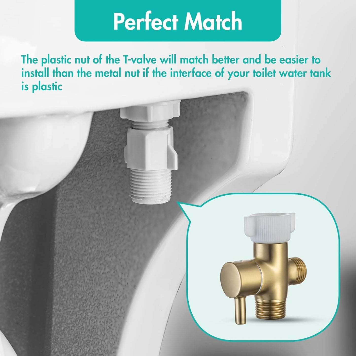 BARROCK Handheld Bidet Sprayer for Toilet, Stainless Steel Metal Made Baby Cloth Diaper Spraying Kit, Bathroom Toilet Bidet Attachment Set for Bathing Pets and Feminine Hygiene, Matte Black