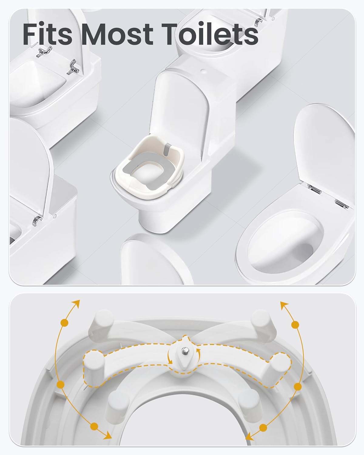 3-in-1 Toddler Potty Training Toilet for Boys and Girls with Soft Cushion Multi-use Baby Potty Chair for Toddlers 1-3 Training Potty Seat Toddler Toilet Baby Potty Training Seat with Step Stool