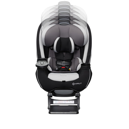 Safety 1st Grow and Go All-in-One Slim Convertible Car Seat, Rear Facing, 5-40 lbs, Forward Facing (30–65 lbs), High Back Booster Seat 40-100 pounds, Alaskan Blue