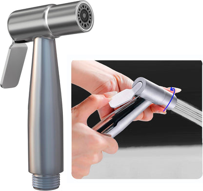 Dual Mode Toilet Bidet Sprayer Head – Chrome Finish Handheld Bidet for Toilet & Bathroom Cleaning – Cloth Diaper Sprayer, Muslim Shower, Jet Spray – G1/2 Coupling