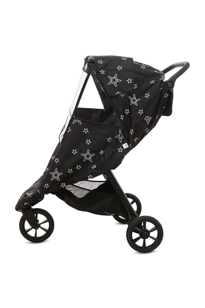 Stroller Rain Cover Universal, Baby Travel Weather Shield, Windproof Waterproof, Protect from Dust Snow (Black)