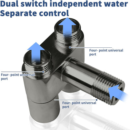 Neween Handheld Toilet Bidet Sprayer for Toilet-Adjustable Water Pressure Control with Bidet Hose for Feminine Wash, Stainless Steel Bidet Faucet Sprayer Kit Cloth Diaper for Baby Wash (Black)