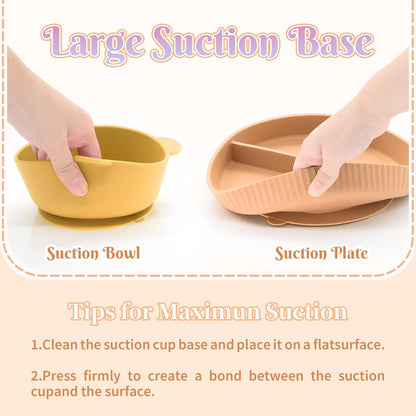 Silicone Baby Feeding Set 21 Pcs, Baby Led Weaning Supplies, Baby Feeding Supplies Set BPA Free, Essentials for Newborn Gift Mixed