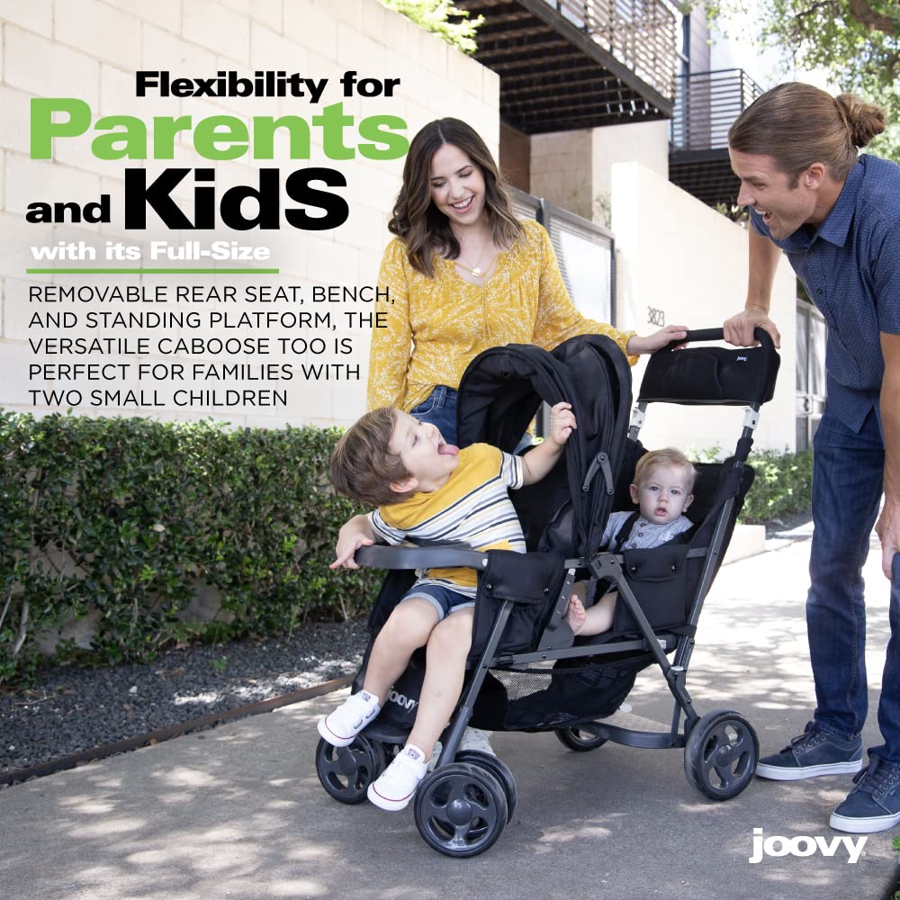 Joovy Caboose LX Tandem Stand-on Stroller, Black