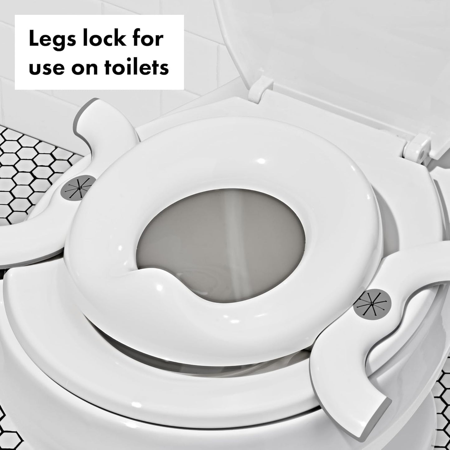 OXO Tot 2-in-1 Go Potty with Travel Bag | for Potty Emergencies at Home or on the go | Portable Toilet Training | Opens Quickly for Emergencies | for standalone use or on Grown-up Toilets