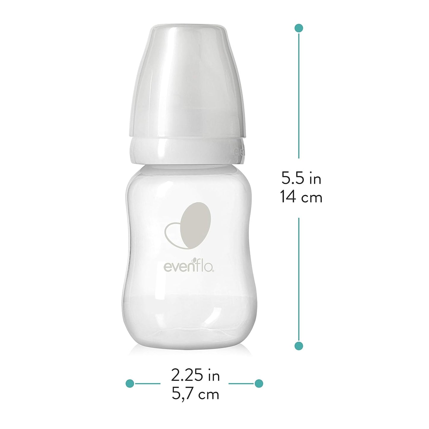 Evenflo Feeding Premium Proflo Venting Balance Plus Standard Neck Baby, Newborn and Infant Bottles - Developed by Pediatric Feeding Specialists - 9 Ounce (Pack of 6)
