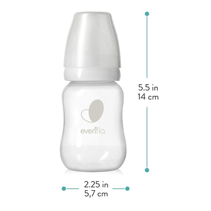 Evenflo Feeding Premium Proflo Venting Balance Plus Standard Neck Baby, Newborn and Infant Bottles - Developed by Pediatric Feeding Specialists - 9 Ounce (Pack of 6)