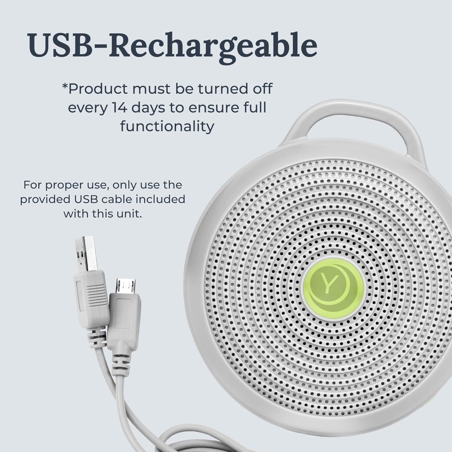 Yogasleep Hushh Portable White Noise Sound Machine for Baby - 2 Pack - 3 Natural Sounds with Volume Control, Compact Size, Noise Canceling for Sleep Aid, Office Privacy, & Meditation, Registry Gift
