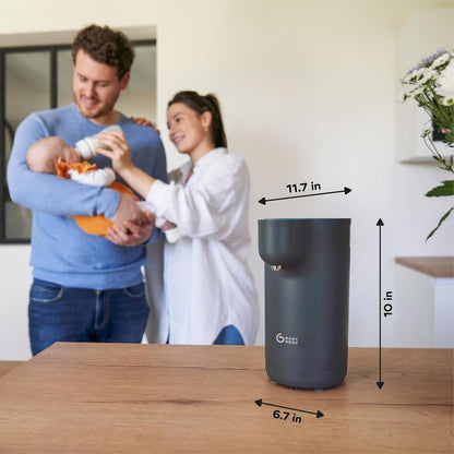 Babymoov Instant Baby Bottle Prep - Automatic Water Warmer & Dispenser for Fast & Easy Baby Formula Bottles (Stainless Steel Tank)