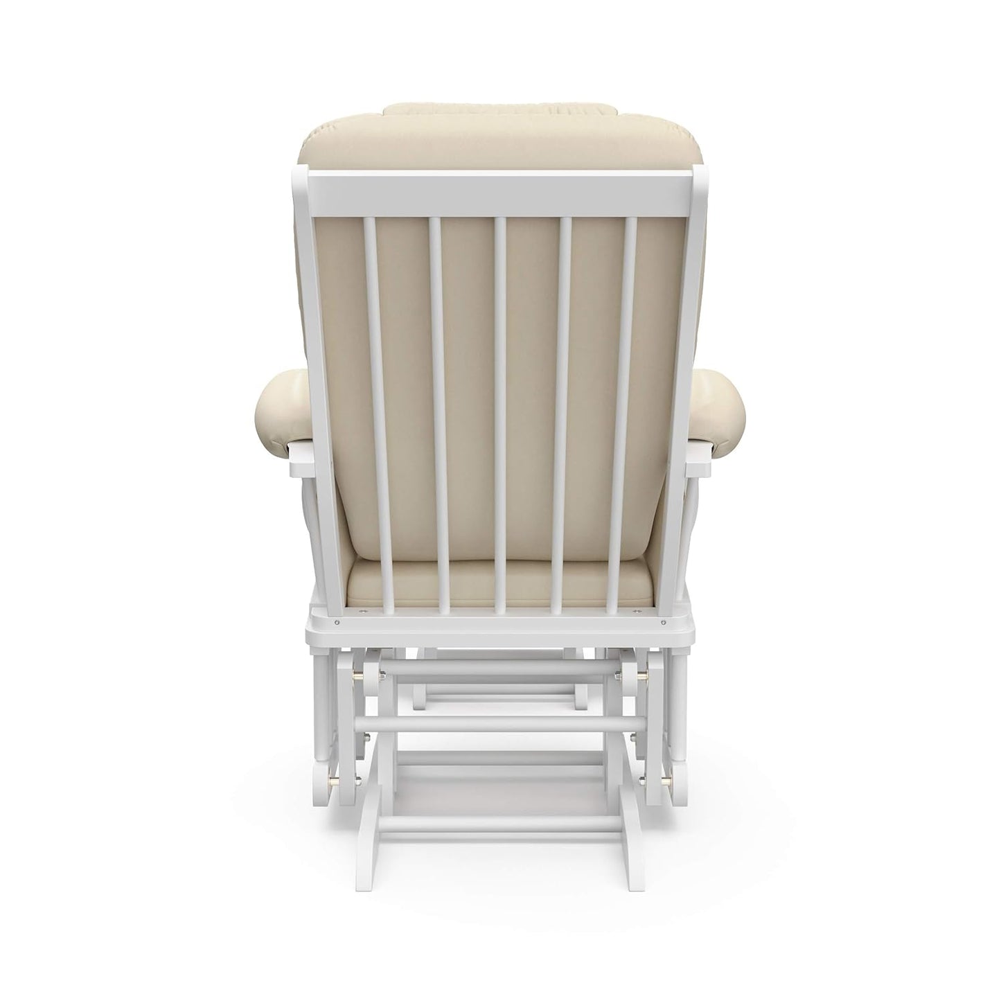 Storkcraft Tuscany Glider with Ottoman (Black/Gray) — GREENGUARD Gold Certified, Bonus Lumbar Cushion Included, Solid Wood Base, Smooth Motion, Award-Winning Nursery Rocking Chair, Glider and Ottoman