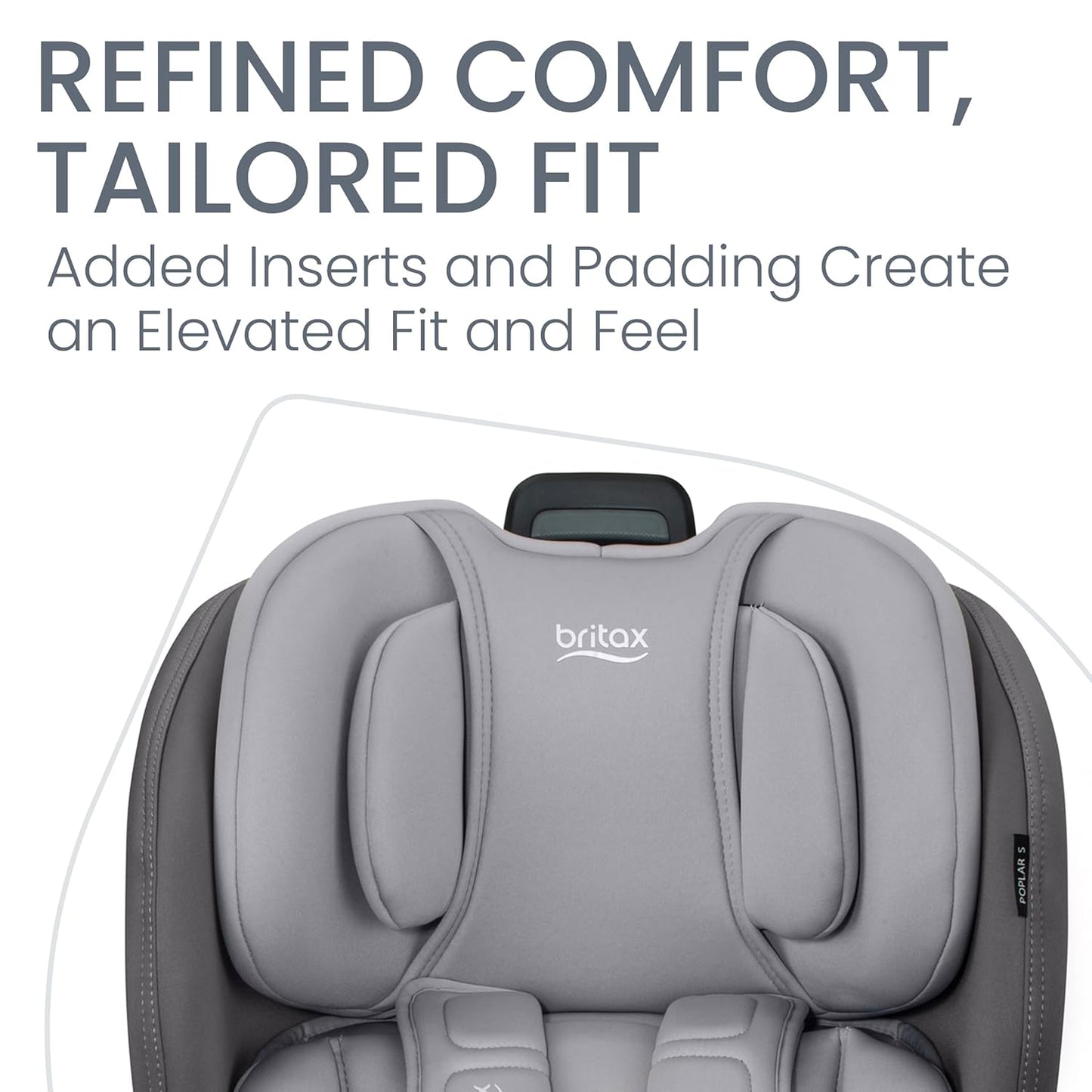 Britax Poplar S Convertible Car Seat, 2-in-1 Car Seat Extended Rear Facing, 17” Slim Car Seat Design with Fast & Easy ClickTight Installation, Anti-Rebound Bar & SafeWash Fabrics — Cowmooflage