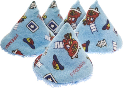 Beba Bean - Pee Pee Teepee for Baby Boy - Reusable & Washable Pee Shield for Diaper Changing - Baby Shower Gifts for Boys - Li’l Monkey Cotton Cloth - Laundry Bag - Set of 5 Covers