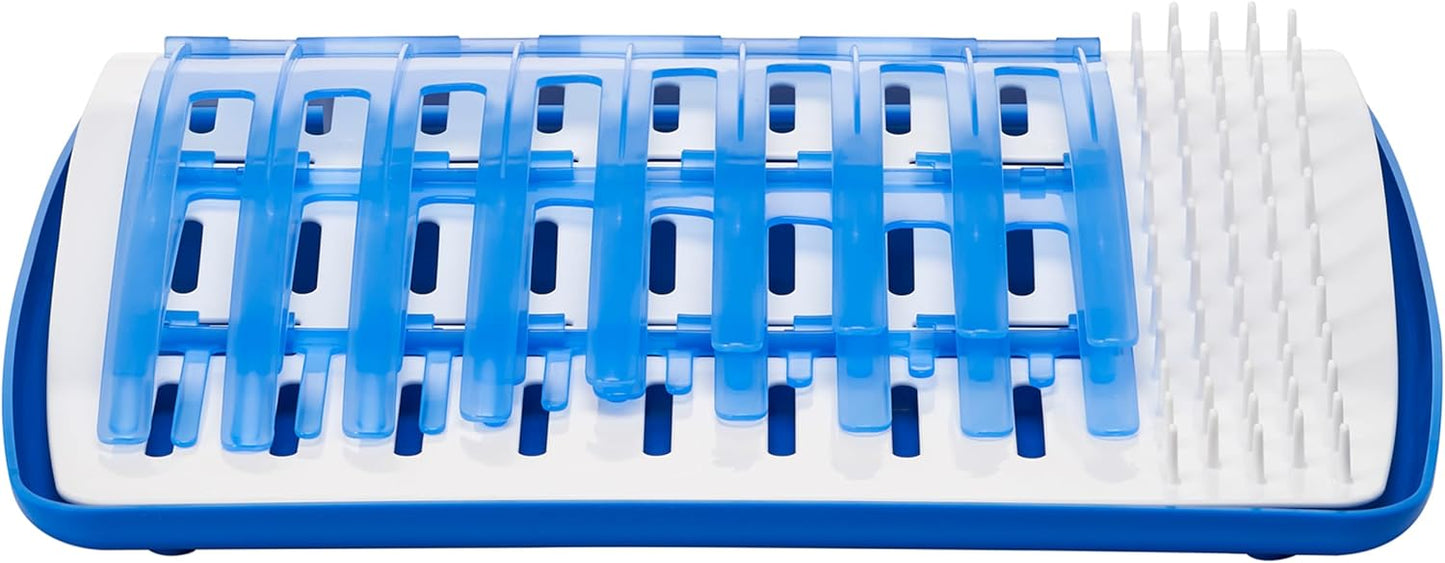 Dr. Brown's Folding Baby Bottle Drying Rack for Easy Storage - Dry Nipples, Pacifiers and Other Baby Essentials, BPA Free