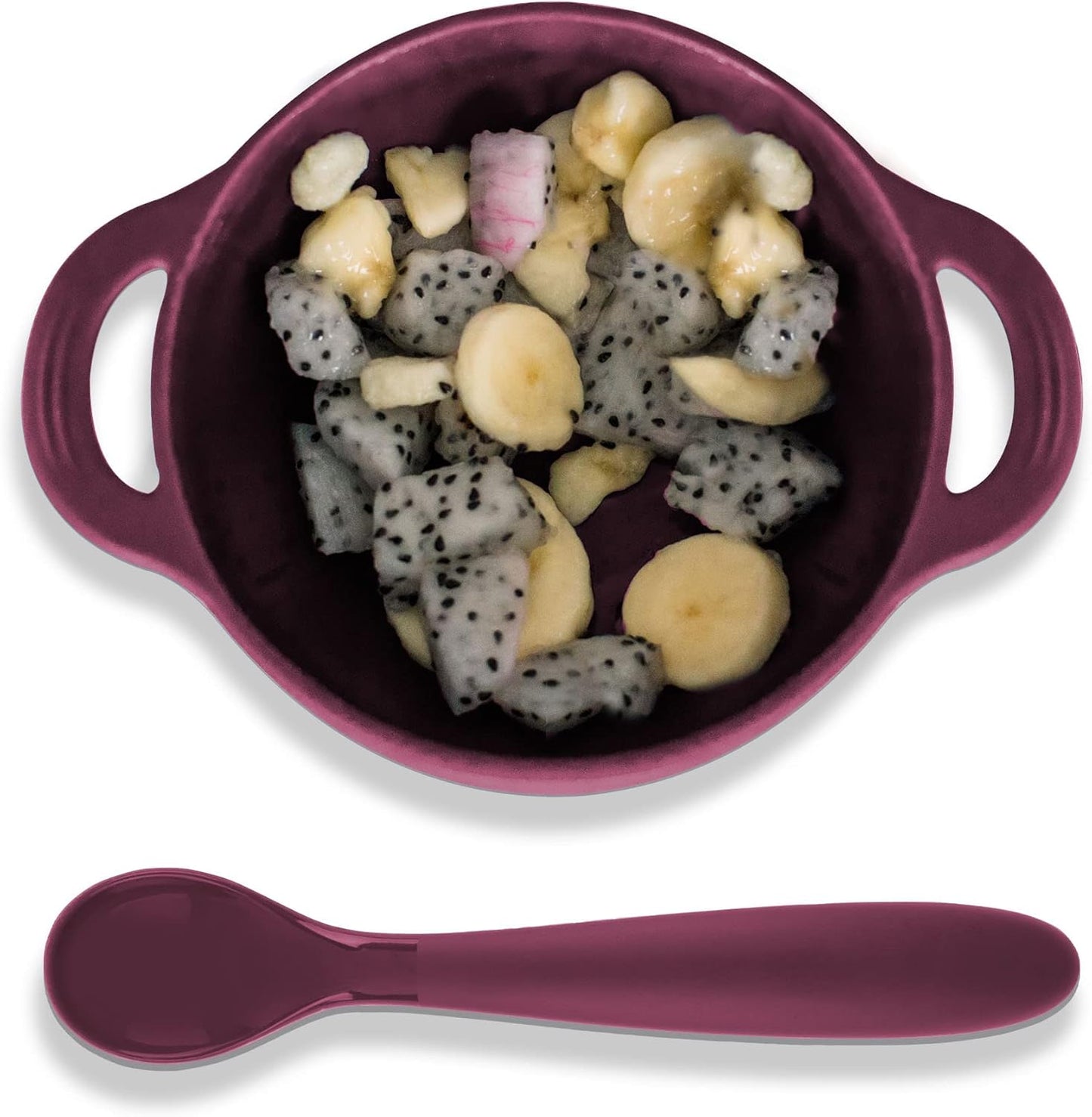 Bazzle Baby Silicone Suction Bowls with Suction Lid and Spoon | 3-piece set | BPA Free Silicone | Perfect for 4-36 Months.