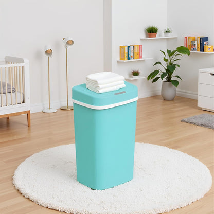 15L Smart Diaper Pail with Motion Sensor Lid | Touchless Hands-Free Baby Diaper Trash Can | Double Locking Seal | Slim Space-Saving Design | Quiet & Durable (Yellow)