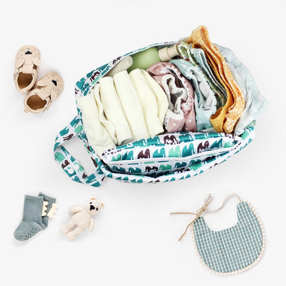 Mama Koala Waterproof Diaper Pods for Baby Items, Cloth Diapers, Swimsuits, Travel, Gym Clothes, Beach, Pump Parts, Toiletries, 2 Pack(DP-Sunset)