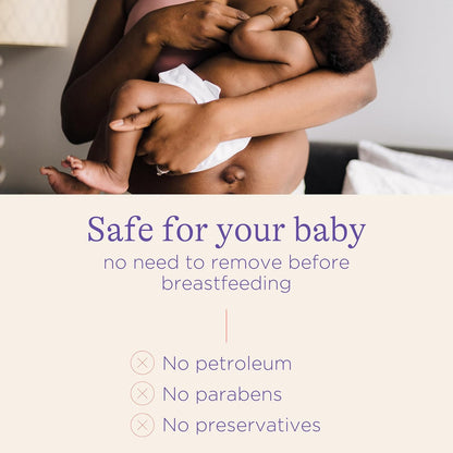 Lansinoh Organic Nipple Butter, Nipple Cream Safe for Breastfeeding Baby, Postpartum Essentials for Mom, 2 Ounces