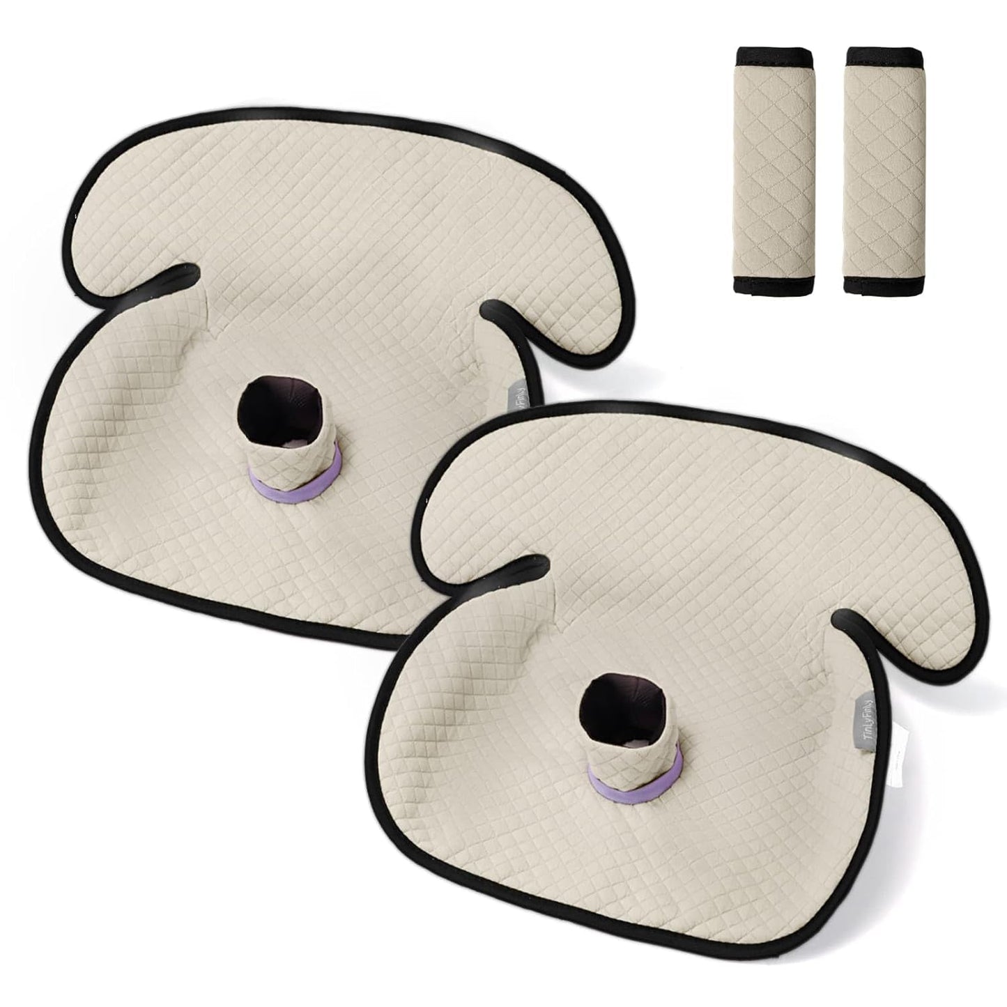 TinlyFinly 2 Pack Baby Potty Training Car Seat Protector, Waterproof Car Seat Liner for Potty Training Toilet, Baby Infant Toddler Piddle Pad Fits for Carseat, Stroller, Highchair - 2 Pack, Beige