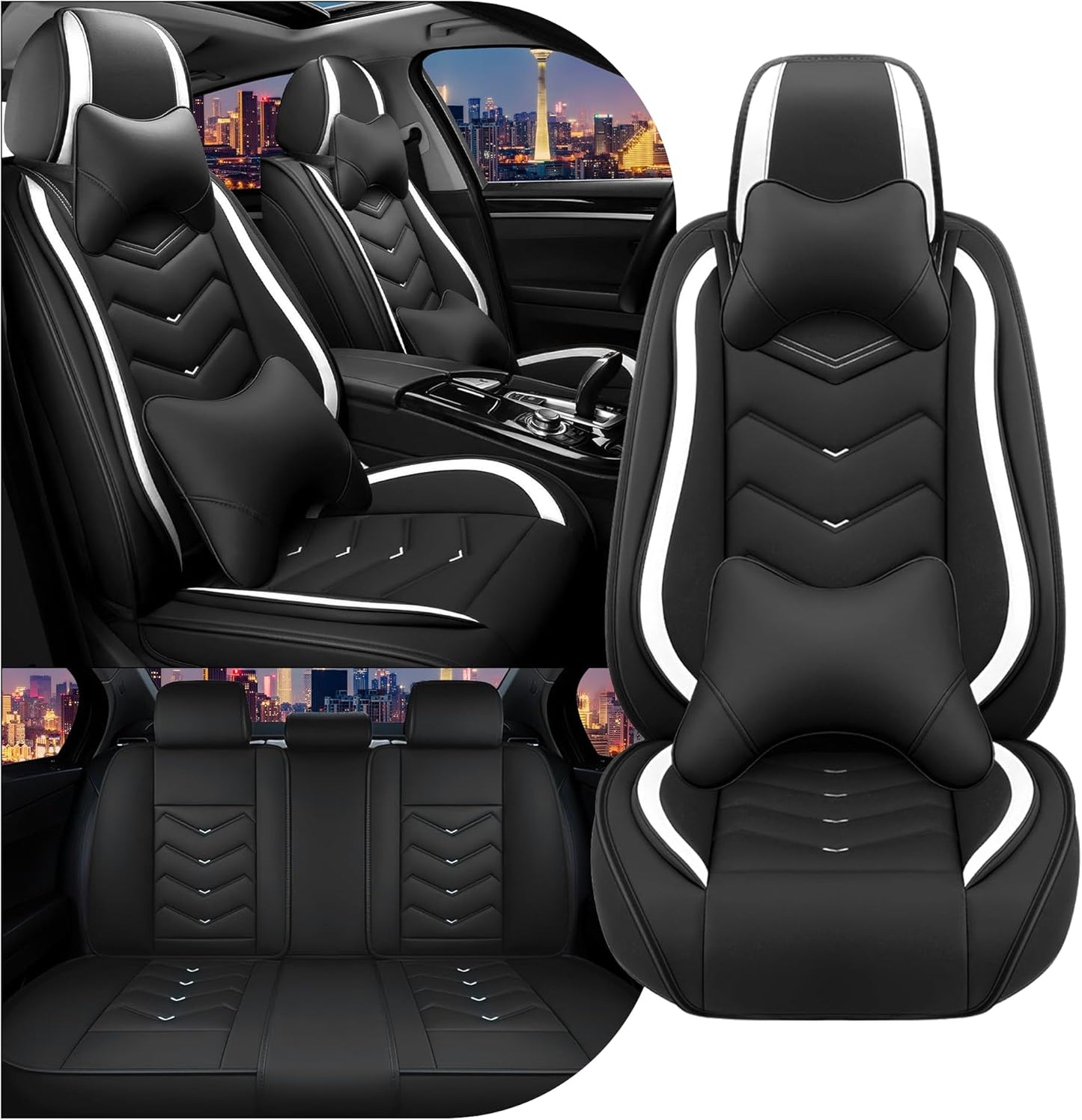 CTDS Car Seat Covers for MINI Convertible 2013-2026, Stylish Sport Seat Covers, Premium Nappa Leather Car Seat Cover. Automobile Seat Covers Sets.(Luxury 5 Seats/Beige)