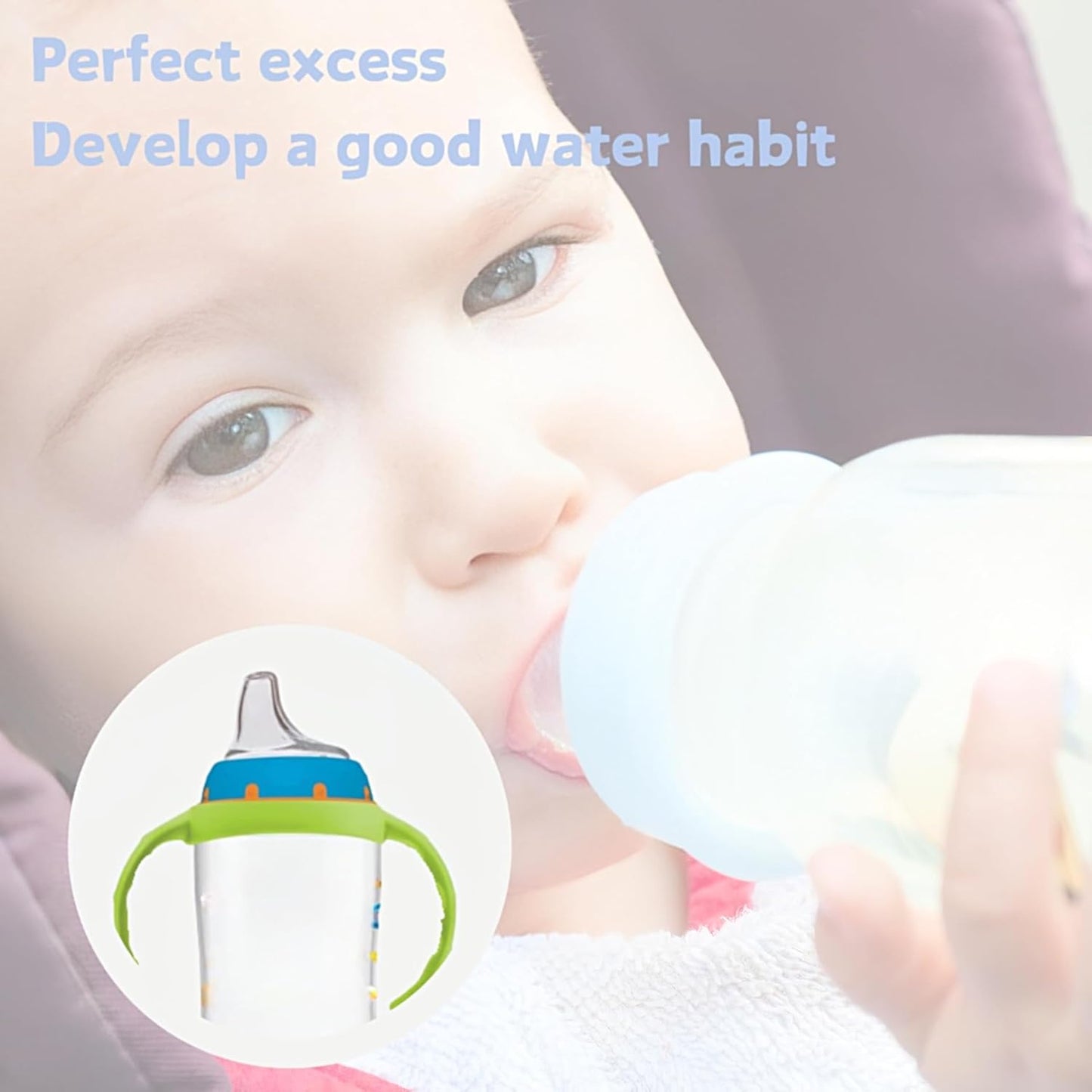8Pack Replacement Silicone Spout Compatible with NUK Activity and Learner Cups, Nipple Replacement Spouts Leak-Proof, BPA-Free, Easy to Clean, Easy Transition from Bottle to Cup
