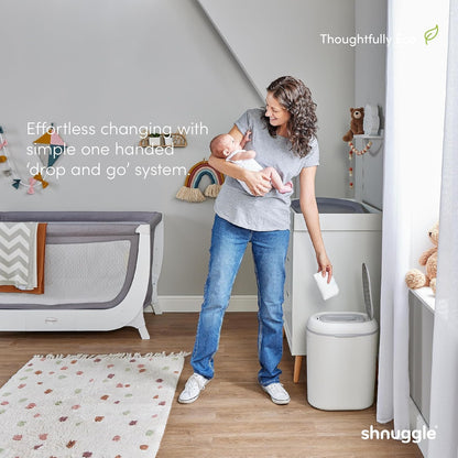 Shnuggle Better Bag Diaper Pail Liners - 90 Count (6 Packs of 15) - Plant-Based Refill Bags - Compatible with Shnuggle Eco-Touch Pail